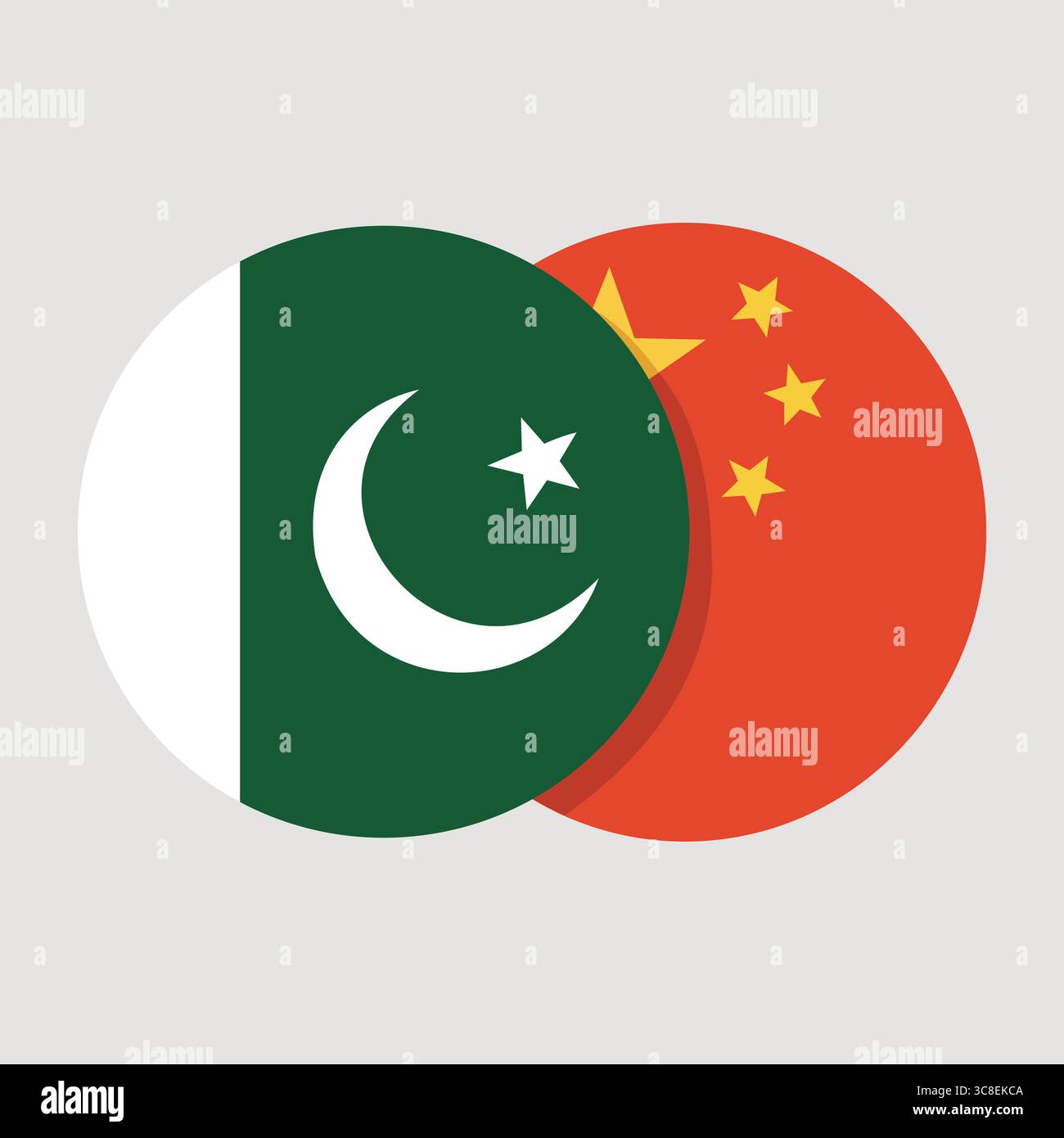 "Simbolo dell'amicizia: Pakistan e Cina" Illustrazione Vettoriale