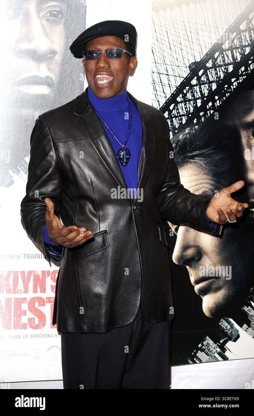 Wesley Snipes alla prima di "Brooklyn's Finest" a New York City - 2 marzo 2010 Foto Stock