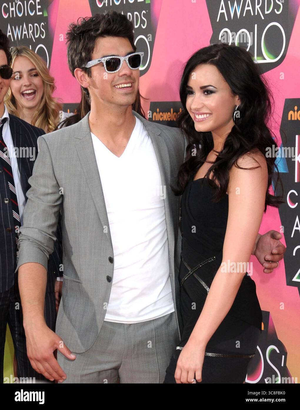 Joe Jonas e Demi Lovato ai Nickelodeon Kids Choice Awards 2010 al Pauley Pavilion di Los Angeles, il 27 marzo 2010 Foto Stock