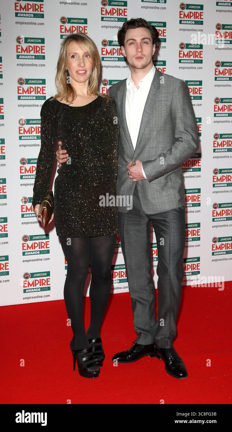 Sam Taylor-Wood e Aaron Johnson ai Jameson Empire Film Awards di Londra - 28 marzo 2010 Foto Stock