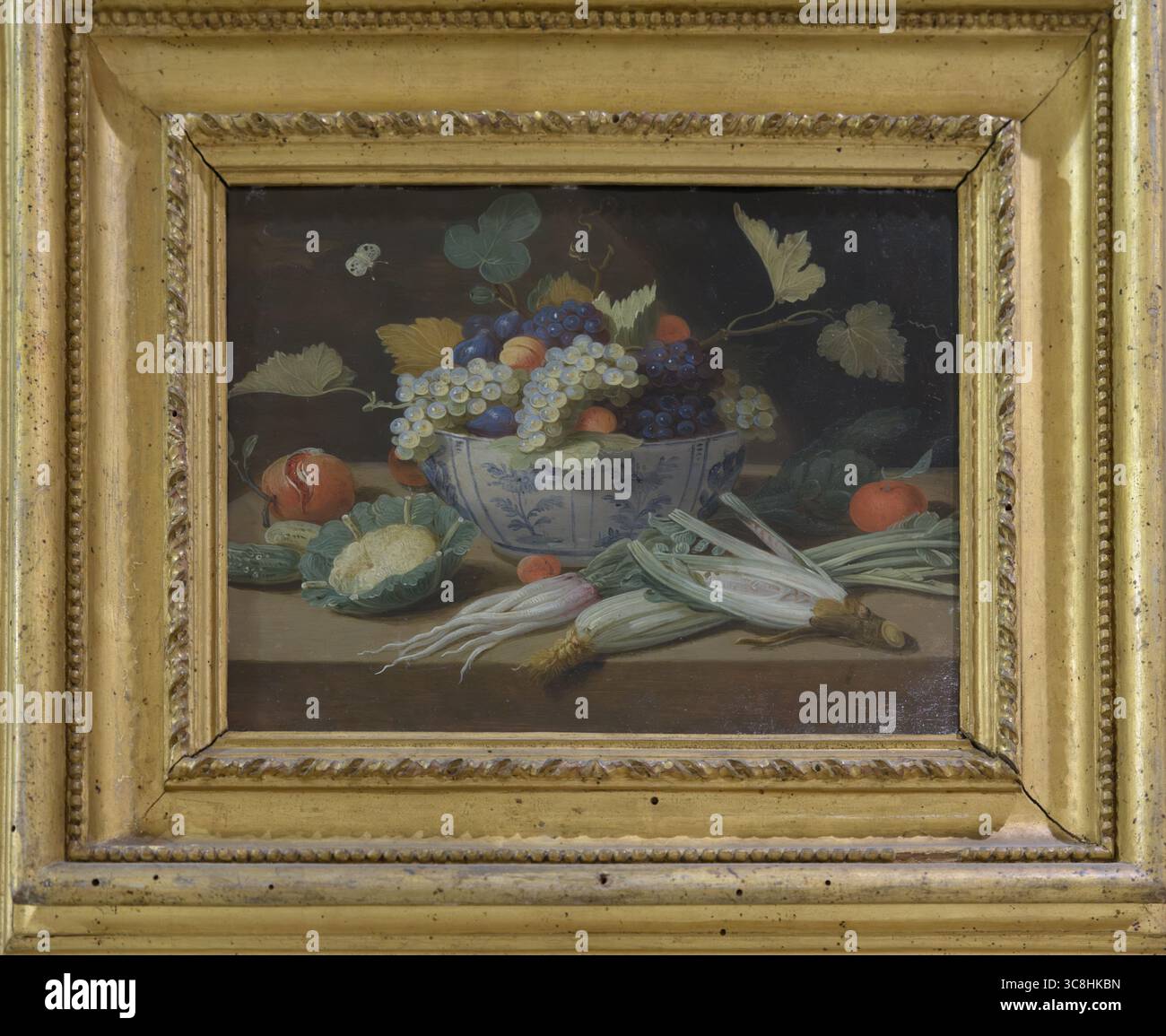 Natura morta con verdure e frutta di Jan van Kessel, ca. 1650–1700, Museo Civico, Prato, Italia. Foto Stock