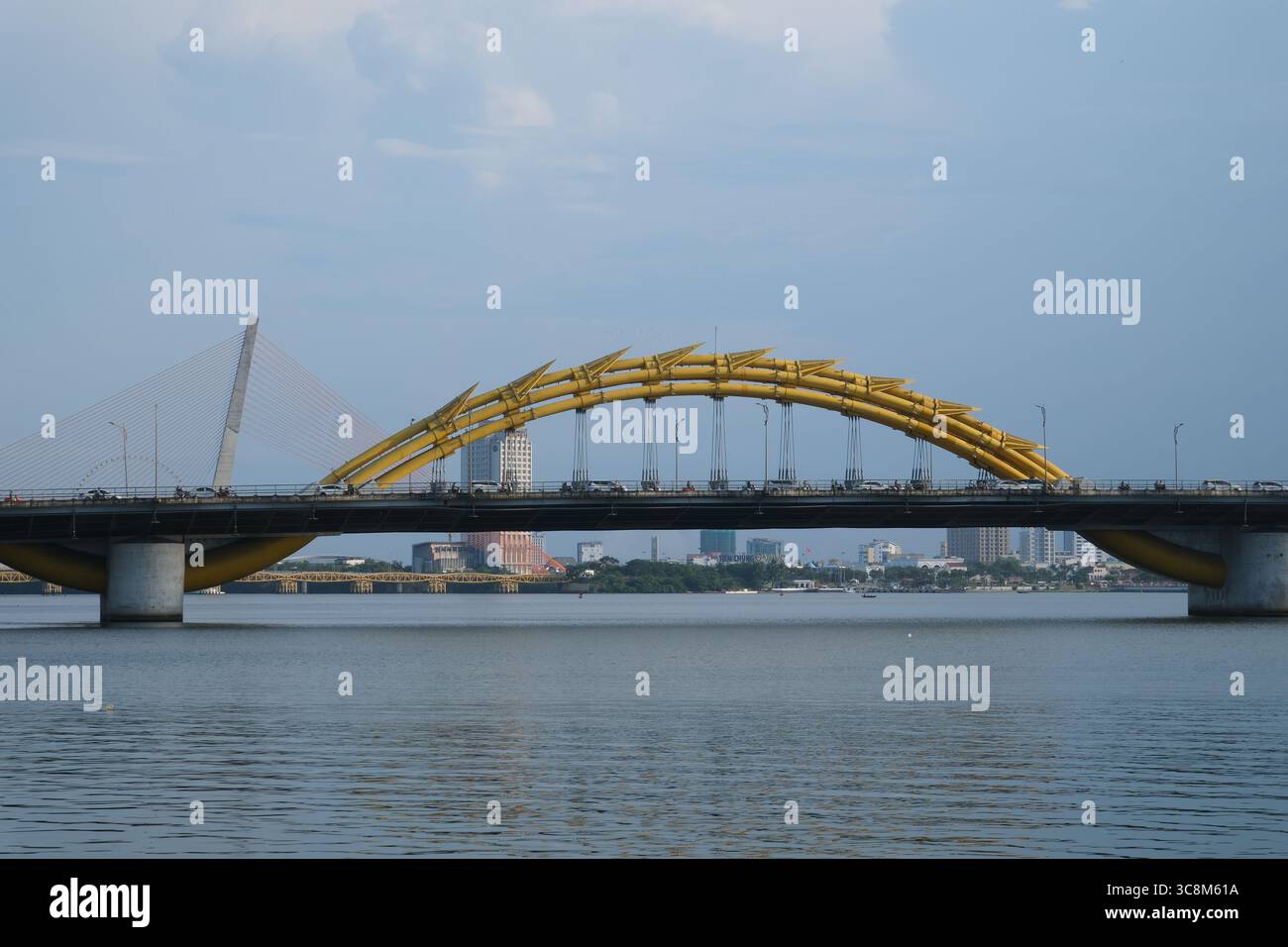 Dragon Bridge a Danang, Vietnam Dragon Bridge è uno dei ponti più belli del mondo. Foto di alta qualità Foto Stock
