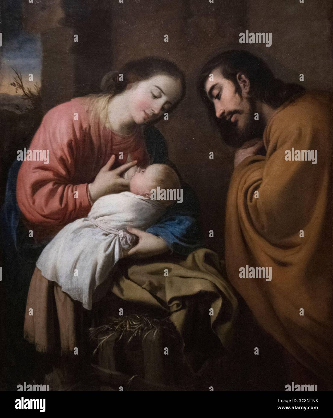 Francisco de Zurbaran: "La Sacra famiglia" (1659) Foto Stock