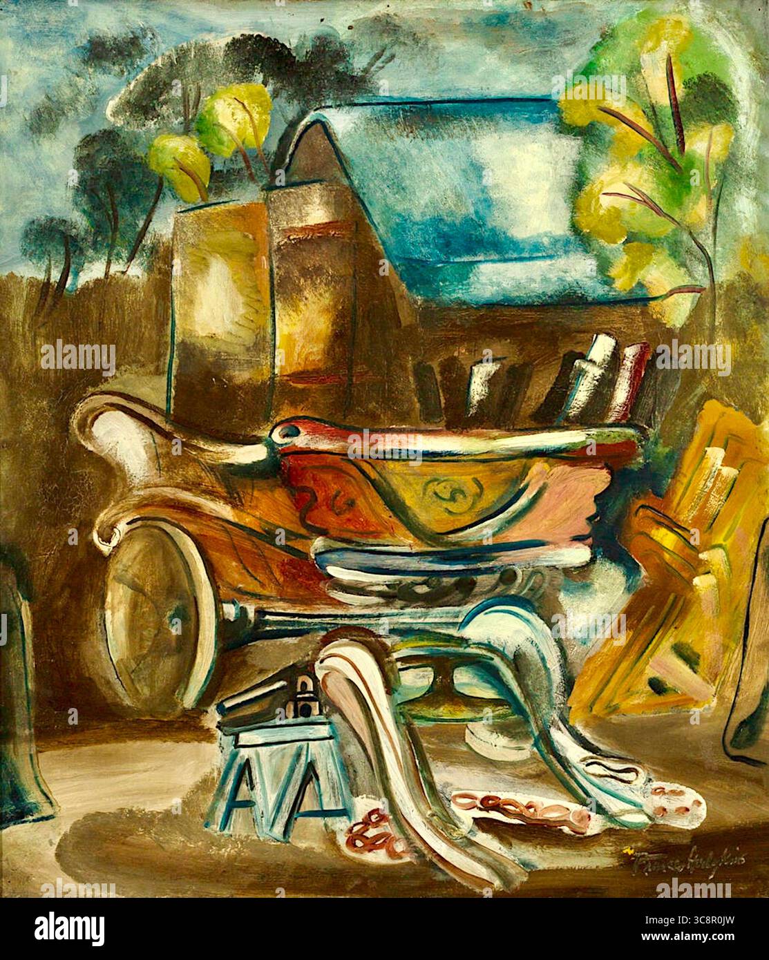 Frances Hodgkins - The Wheelwright's Shop Foto Stock