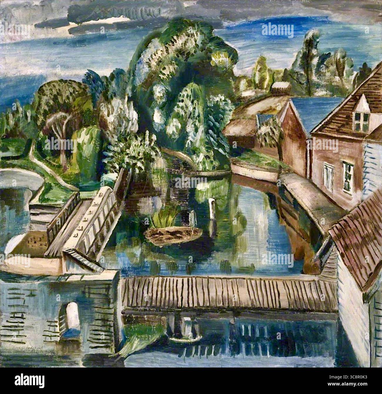 Frances Hodgkins - Flatford Mill Foto Stock