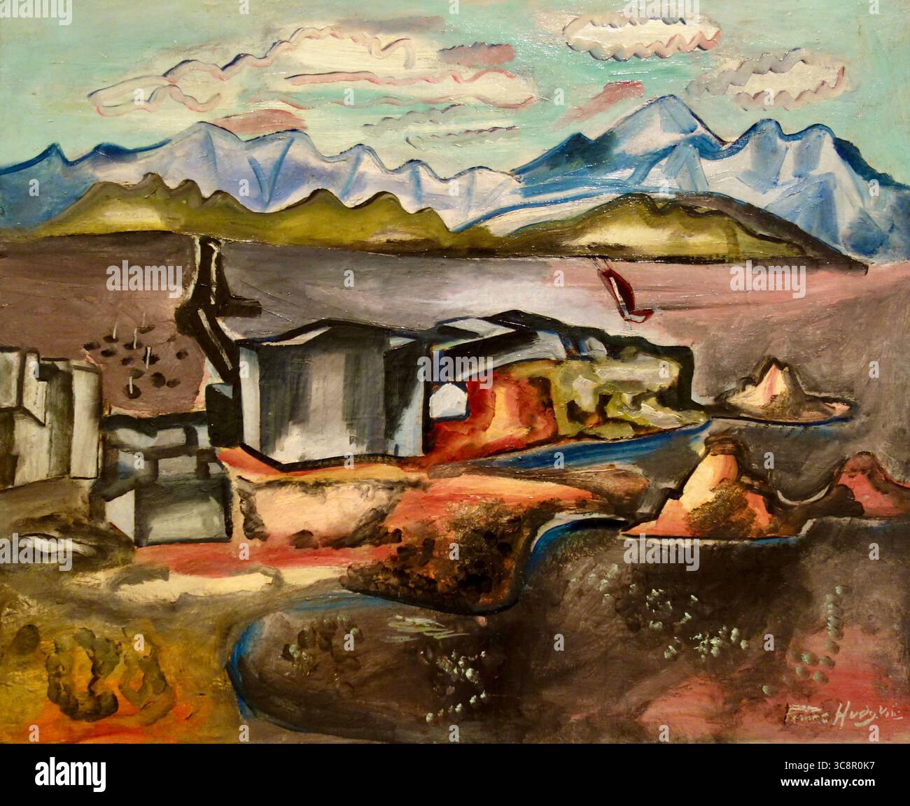 Frances Hodgkins - Porto di Ibiza - c1933 Foto Stock