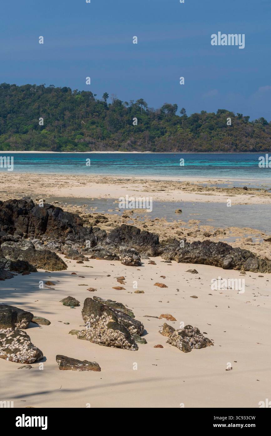 19 marzo 2019, Thailandia: Un bech sabbioso nell'isola di Ko Rok NOK. (Immagine di credito: © Sergio Pitamitz/VW Pics via ZUMA Wire) Foto Stock
