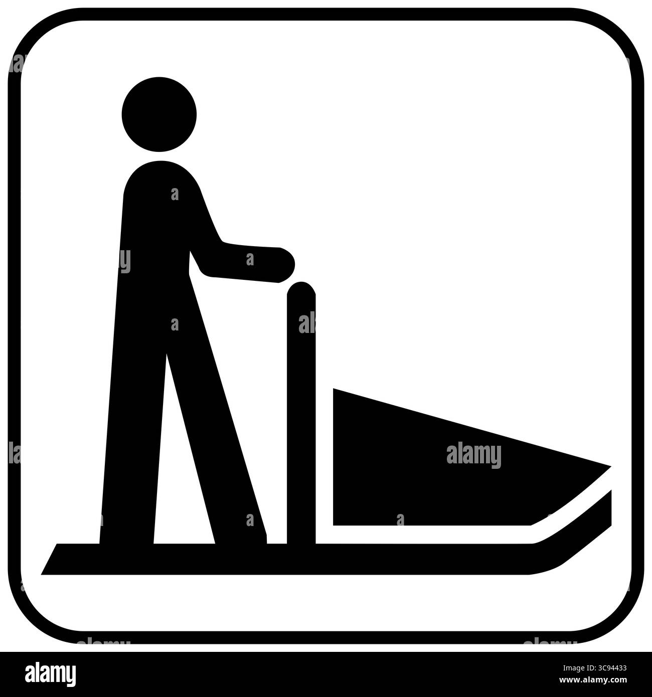 Icona slitte trainate da cani Foto Stock