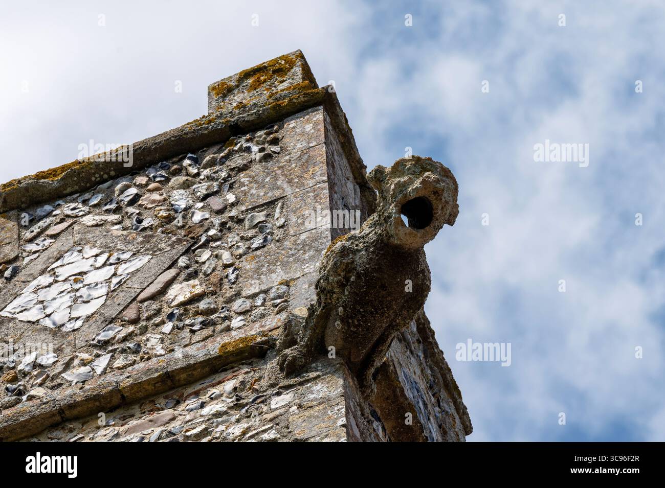 Gargoyle Sibton Church Suffolk Foto Stock