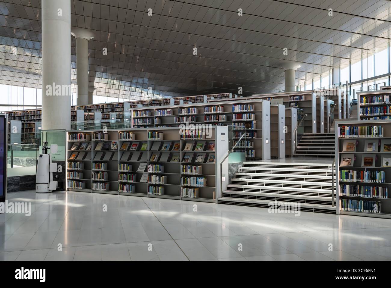 National Library, Doha Qatar, Orient, Medio Oriente Foto Stock