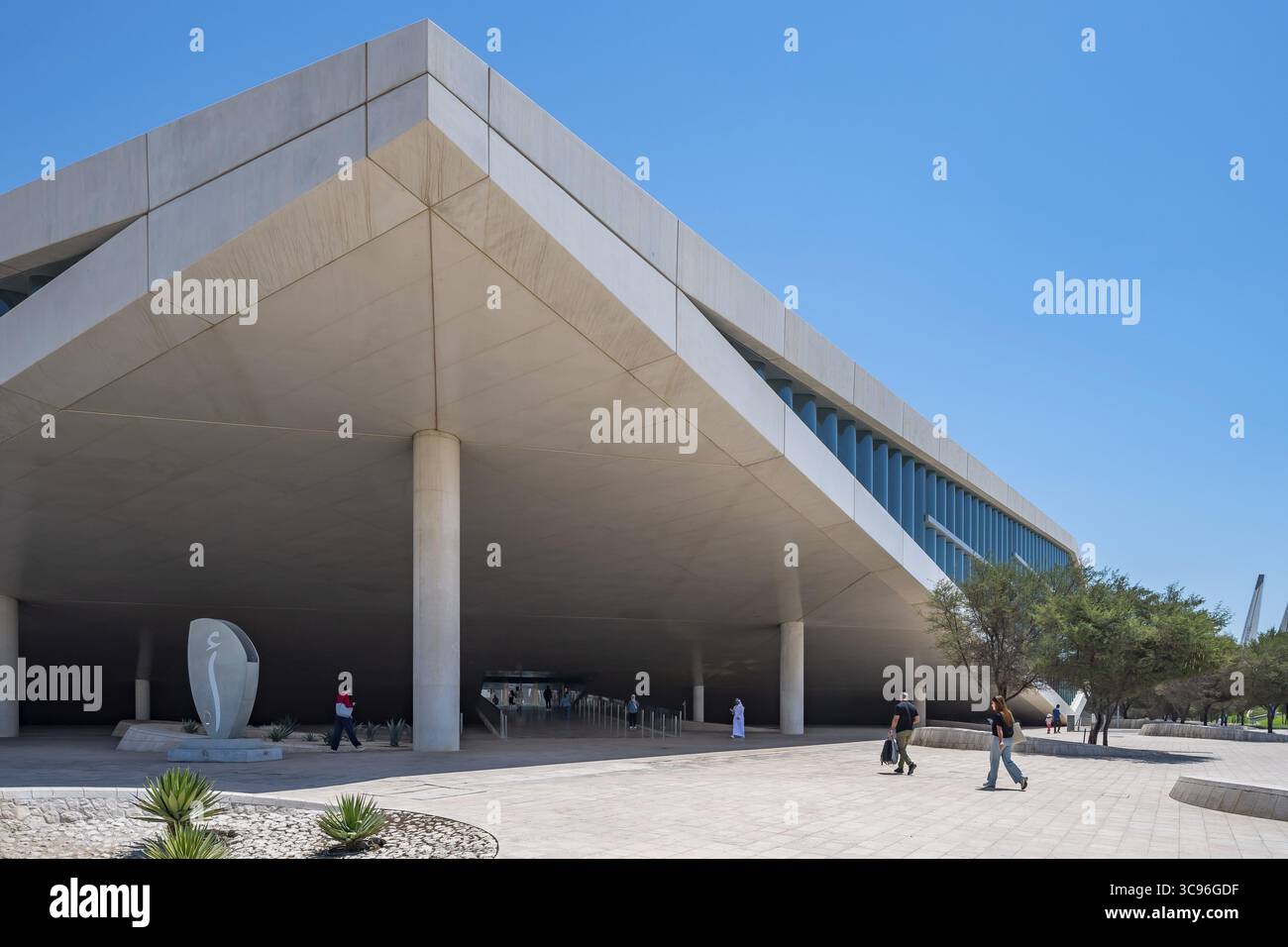 National Library, Doha Qatar, Orient, Medio Oriente Foto Stock