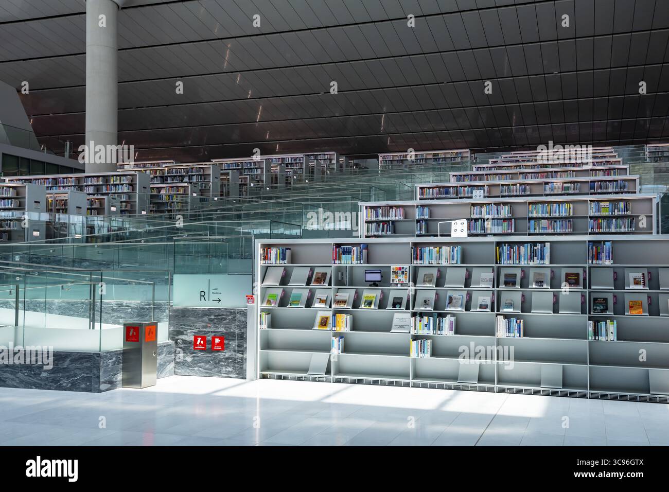 National Library, Doha Qatar, Orient, Medio Oriente Foto Stock