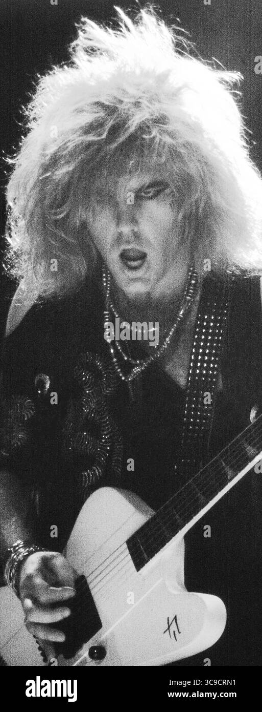 Jacksonville, Florida, Stati Uniti: RATT-ROBBIN CROSBY si esibisce durante l'invasione della tua privacy Tour - Jacksonville Coliseum - 8 dicembre 1985 (immagine di credito: © Christopher Helton via ZUMA Press Wire) Foto Stock