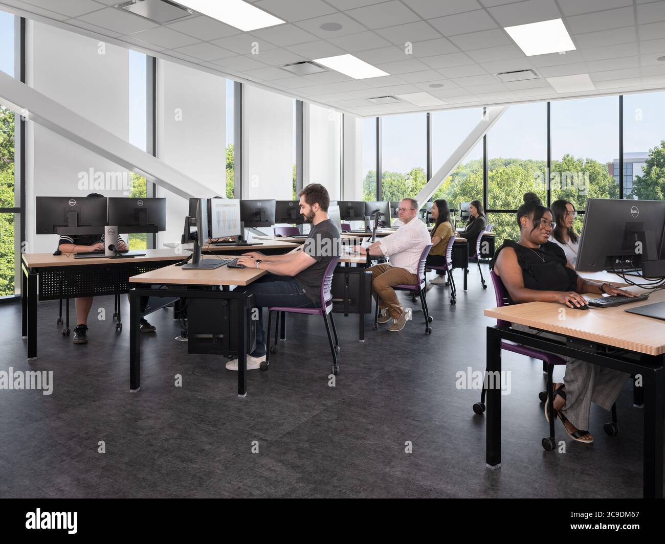 STLCC Florissant Valley Advanced Manufacturing Center, sede: Ferguson MO, architetto: JEMA, architetto paesaggista: DG2 Foto Stock