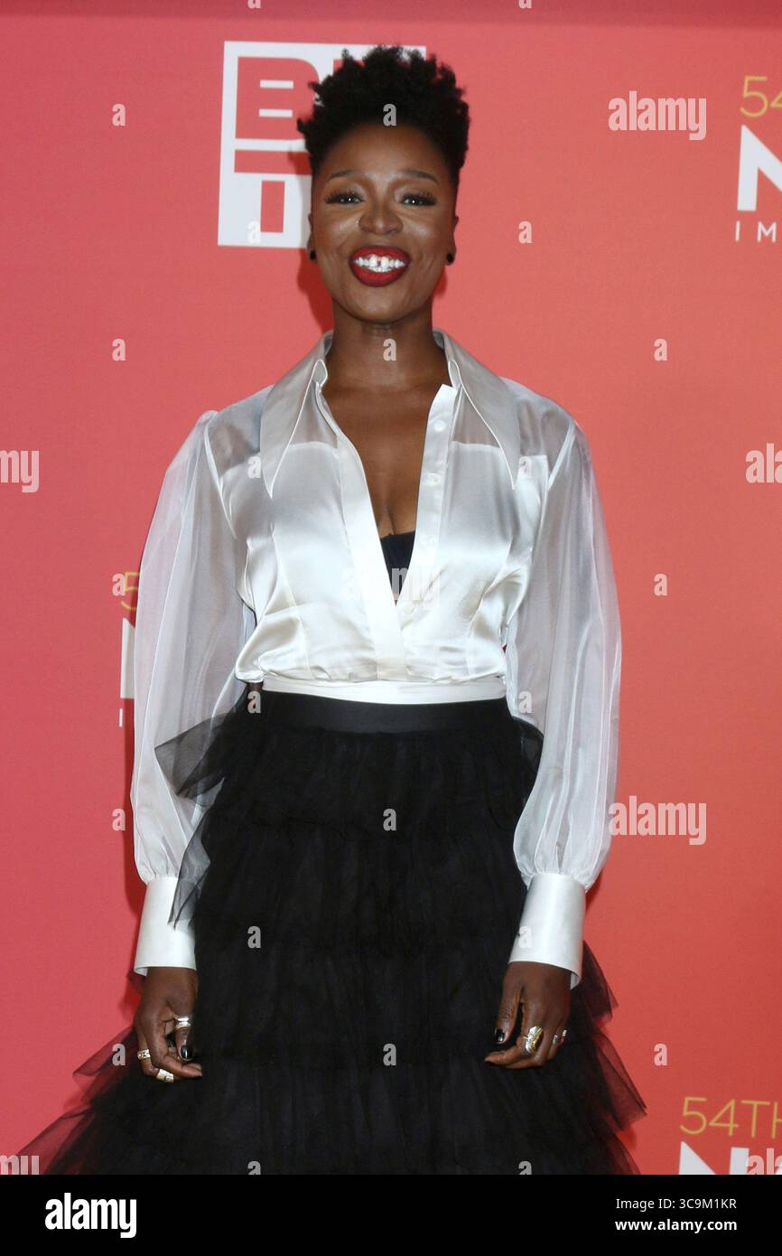 25 febbraio 2023, Pasadena, CA, USA: LOS ANGELES - FEB 25: Folake Olowofoyeku al NAACP Image Awards arrivi al Pasadena Civic Auditorium il 25 febbraio 2023 a Pasadena, CA (Credit Image: © Kathy Hutchins via ZUMA Press Wire) Foto Stock
