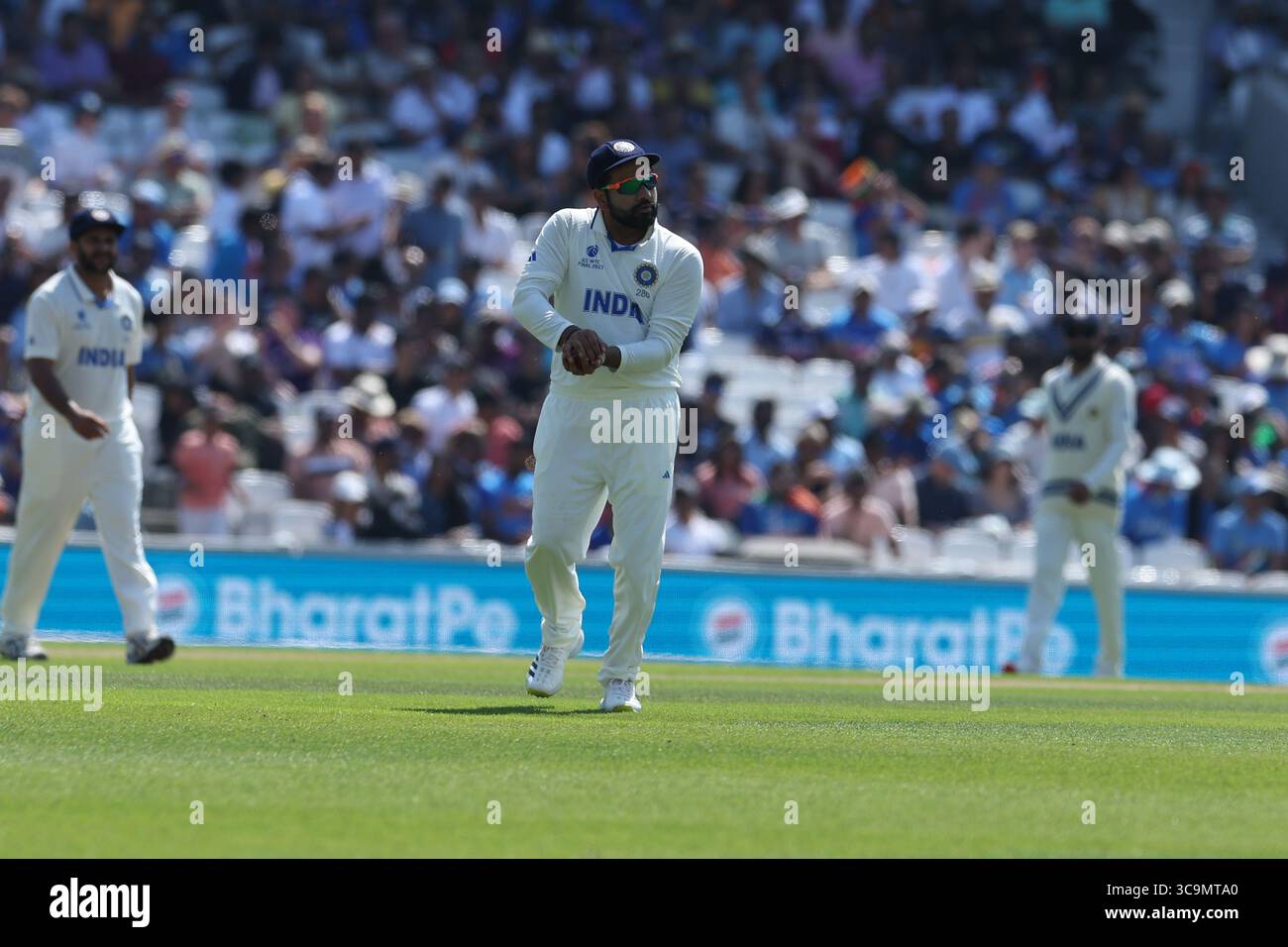 10 giugno 2023, Londra, LONDRA, Regno Unito: ICC World test Final 2023 : .Australia vs India a Kennington Oval, Londra, Regno Unito. ...Rohit Sharma in azione. (Immagine di credito: © Seshadri Sukumar/ZUMA Press Wire) Foto Stock