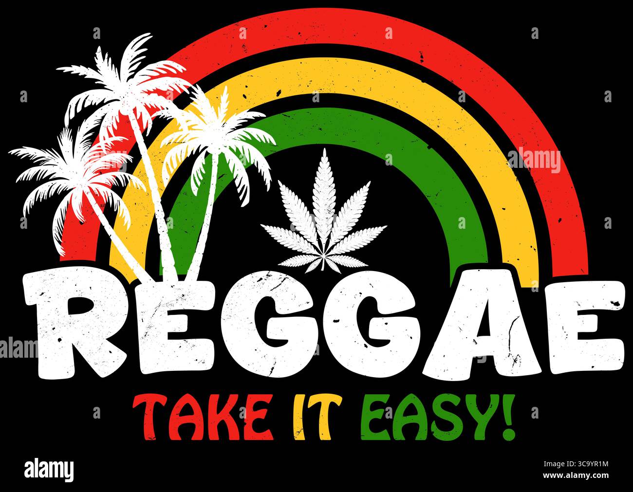 Reggae - rilassati! - Tropical Rasta Design Foto Stock