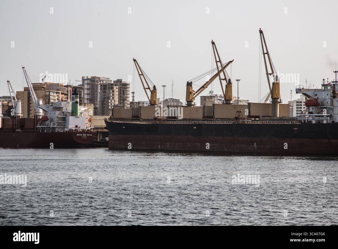 24 giugno 2020, Dakar, Senegal: Il porto autonomo di Dakar è un'impresa pubblica senegalese con sede a Dakar. (Immagine di credito: © Sadak Souici/ZUMA Press Wire) Foto Stock