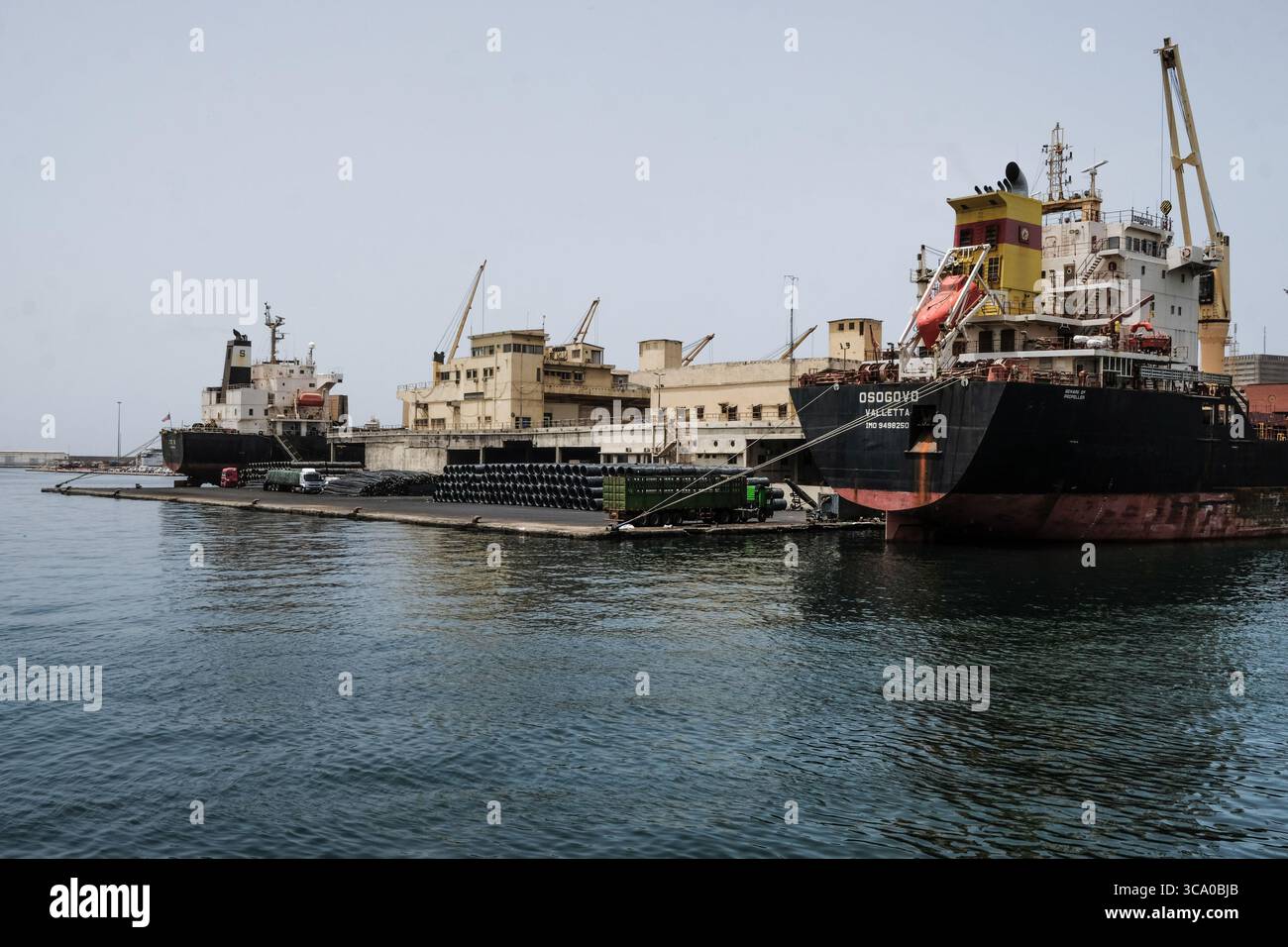 24 giugno 2020, Dakar, Senegal: Il porto autonomo di Dakar è un'impresa pubblica senegalese con sede a Dakar. (Immagine di credito: © Sadak Souici/ZUMA Press Wire) Foto Stock