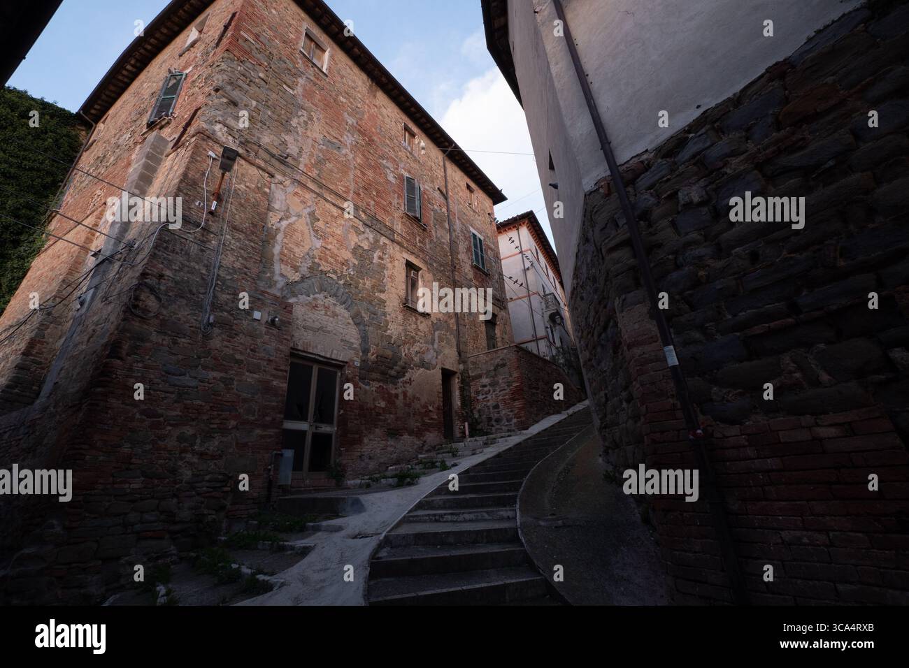 Vedute panoramiche di Deurta, autentico fascino italiano del villaggio Foto Stock