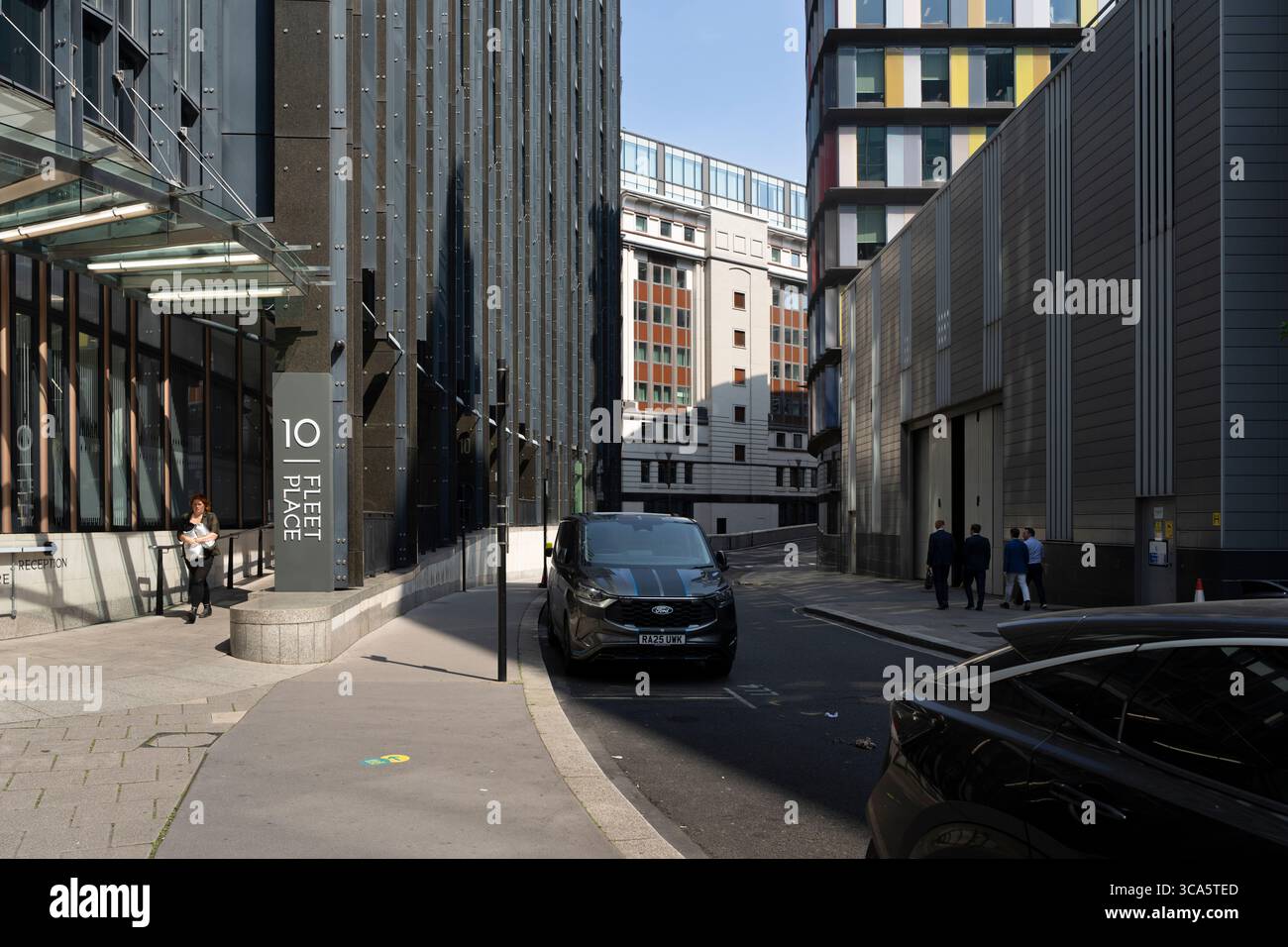 Limeburner Lane, Fleet Place, Fleet Street, City of London Foto Stock