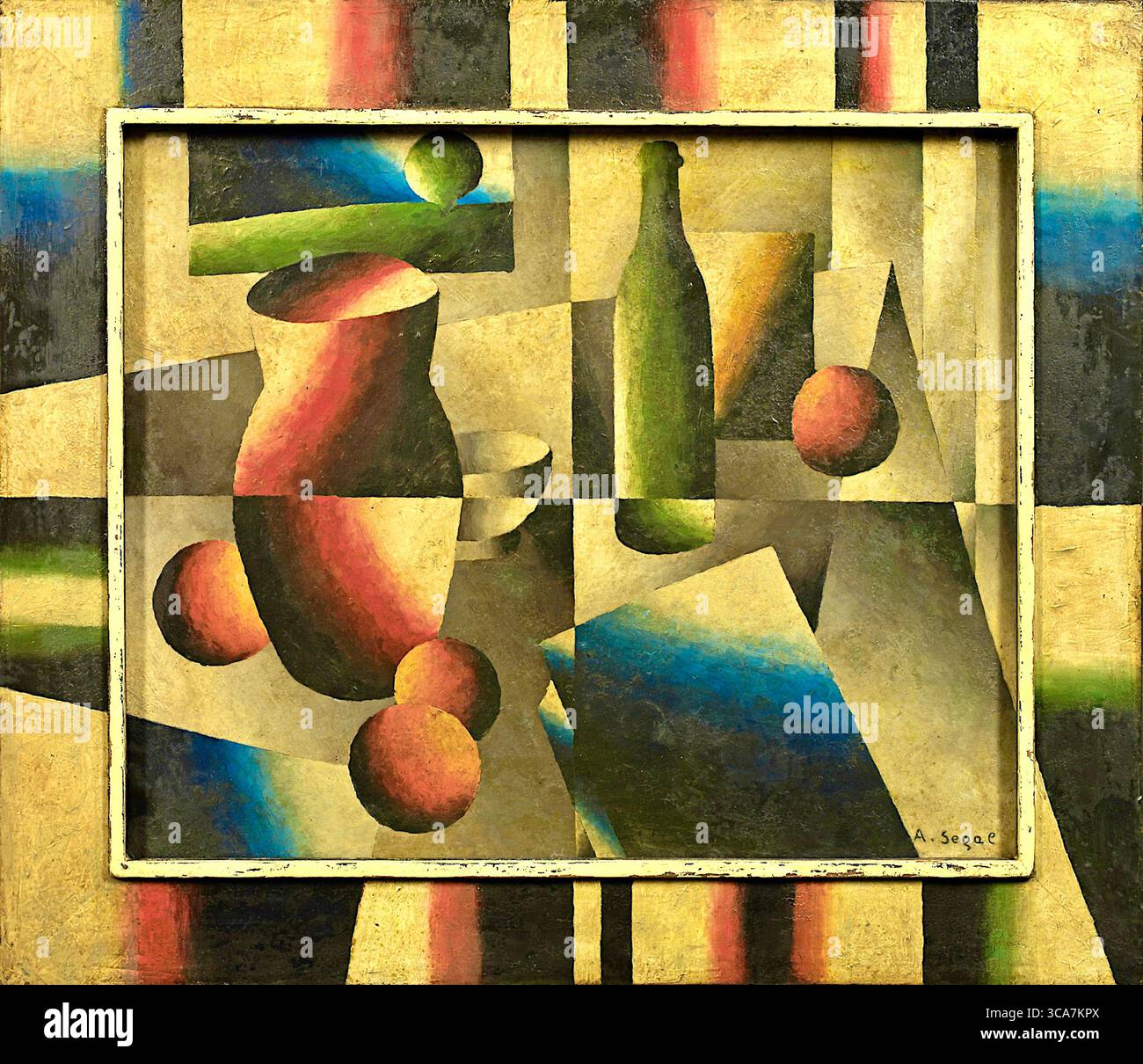 Arthur Segal - natura morta con brocca e bottiglia - 1924 Foto Stock