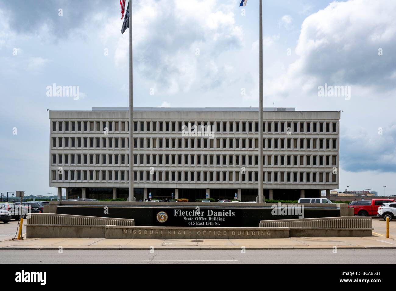 Kansas City, Missouri. Fletcher Daniels State Office Building Foto Stock