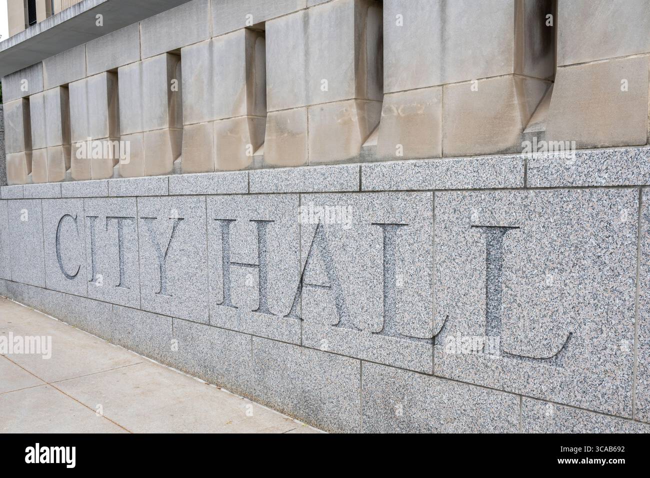 Kansas City, Missouri. Esterno dell'edificio del municipio Foto Stock