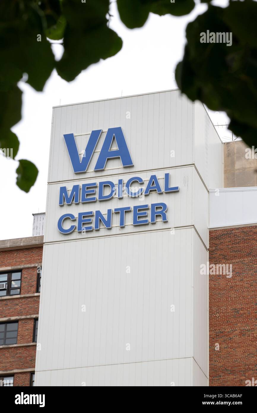 Kansas City, Missouri. Logo del V.A. Medical Center Foto Stock
