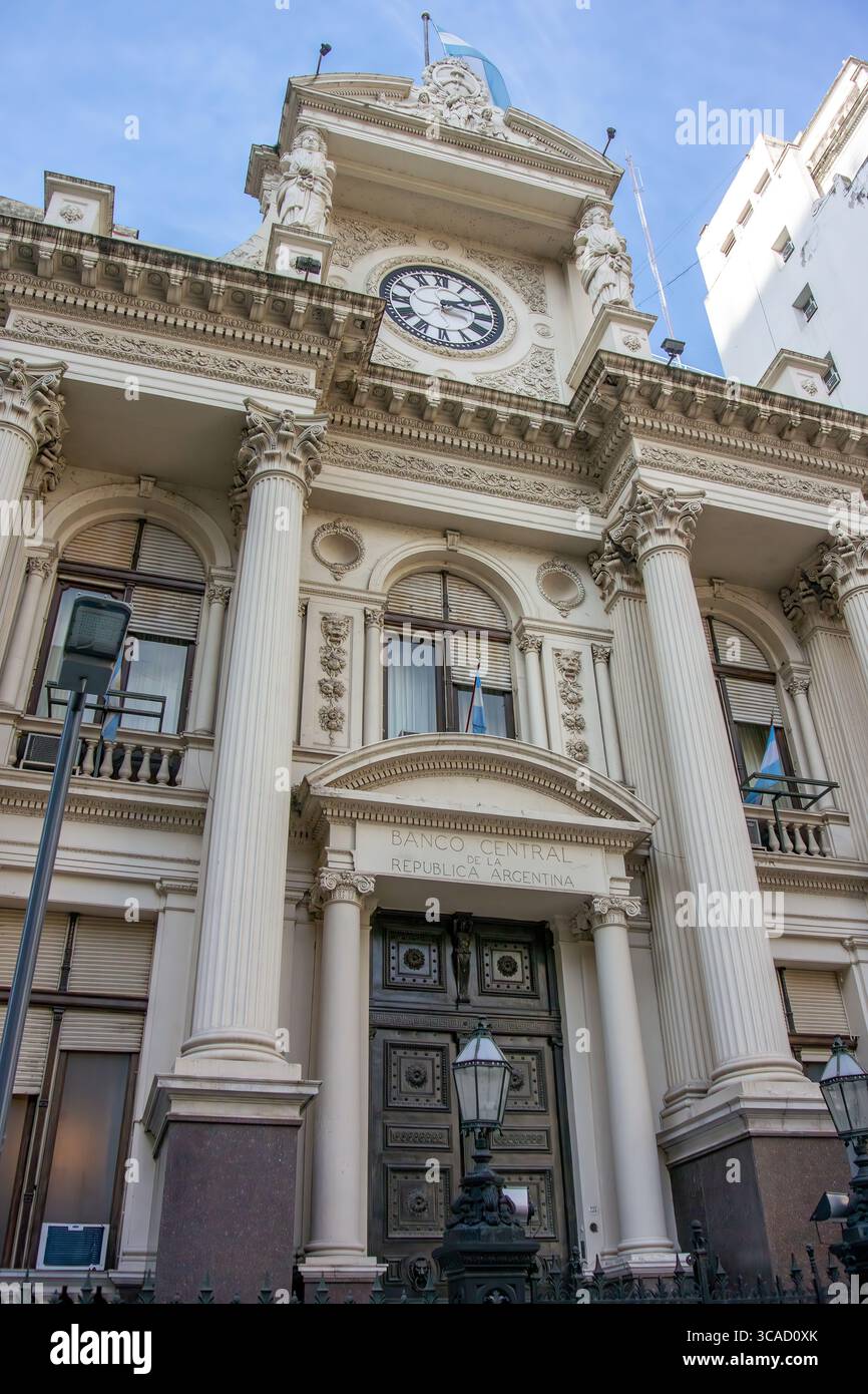 Banca centrale della Repubblica Argentina, Banco Central de la Republic Argentina a Buenos Aires Foto Stock