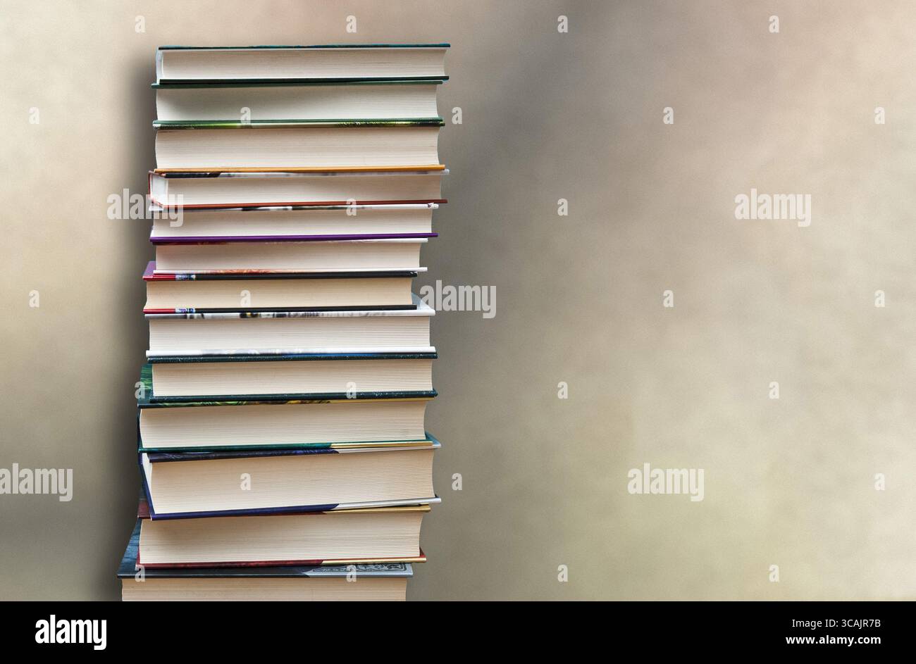 pila di libri Foto Stock