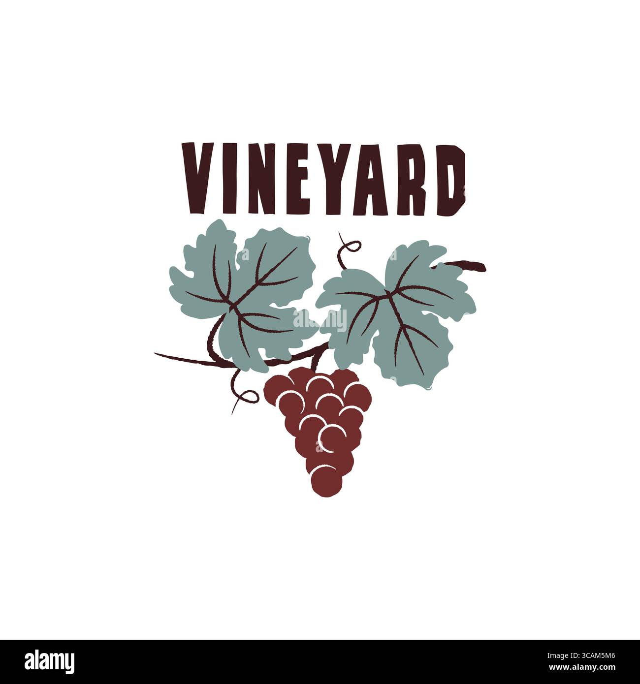 Logo Vineyard Illustrazione Vettoriale