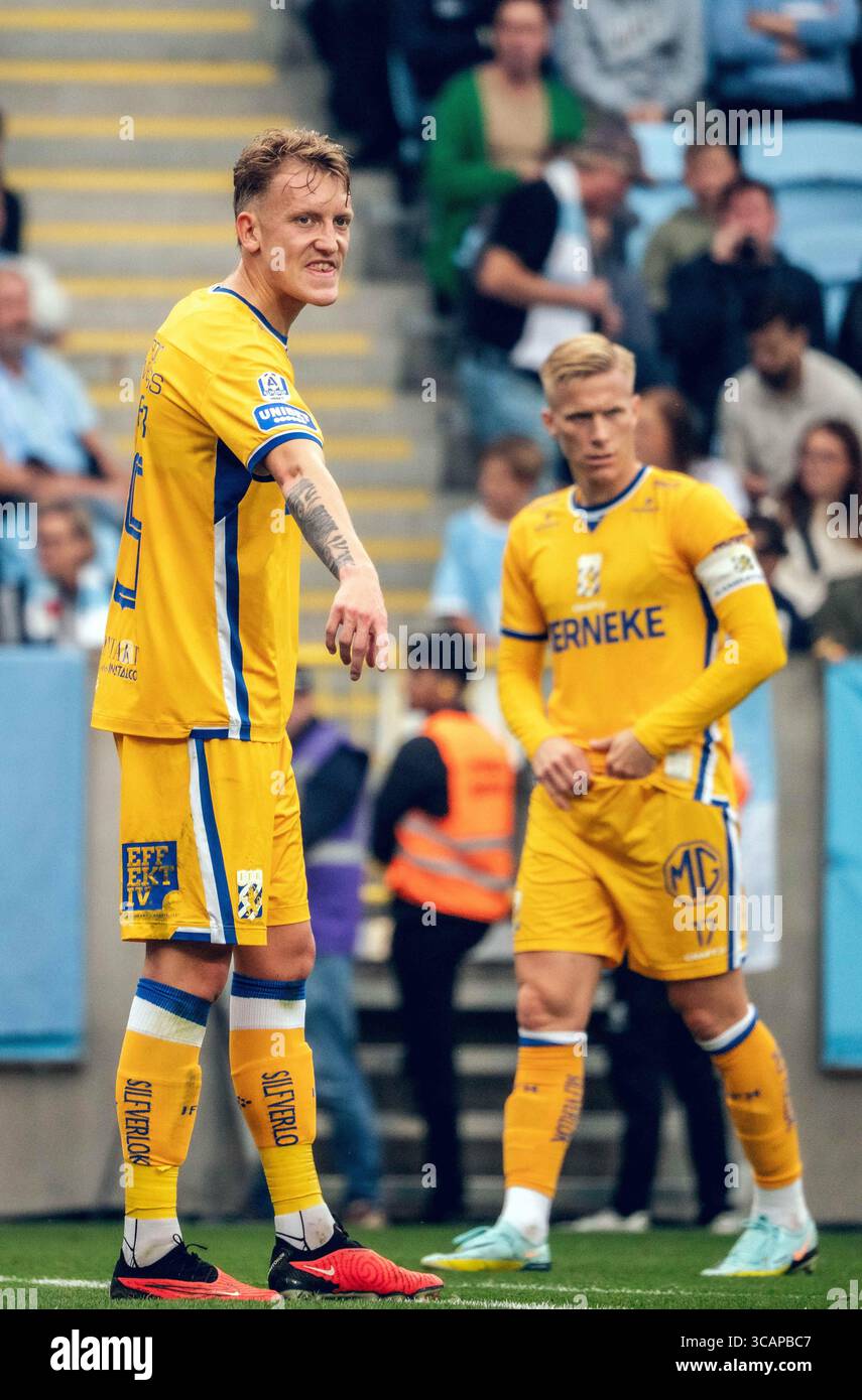 3 settembre 2023, MalmÃ, null, Svezia: Malmoe, Svezia. 3 settembre 2023. Sebastian Hausner (15) di Gothenburg visto durante l'Allsvenskan match tra Malmoe FF e IFK Gothenburg all'Eleda Stadion di Malmoe. (Immagine di credito: © Gonzales Photo/Gonzales Photo tramite ZUMA Press) Foto Stock