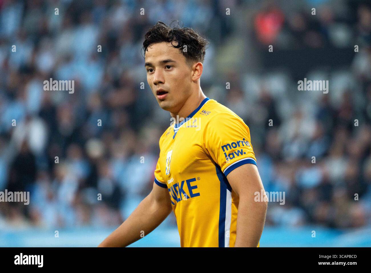 3 settembre 2023, MalmÃ, null, Svezia: Malmoe, Svezia. 3 settembre 2023. Hussein Carneil (10) di Gothenburg visto durante l'Allsvenskan match tra Malmoe FF e IFK Gothenburg all'Eleda Stadion di Malmoe. (Immagine di credito: © Gonzales Photo/Gonzales Photo tramite ZUMA Press) Foto Stock