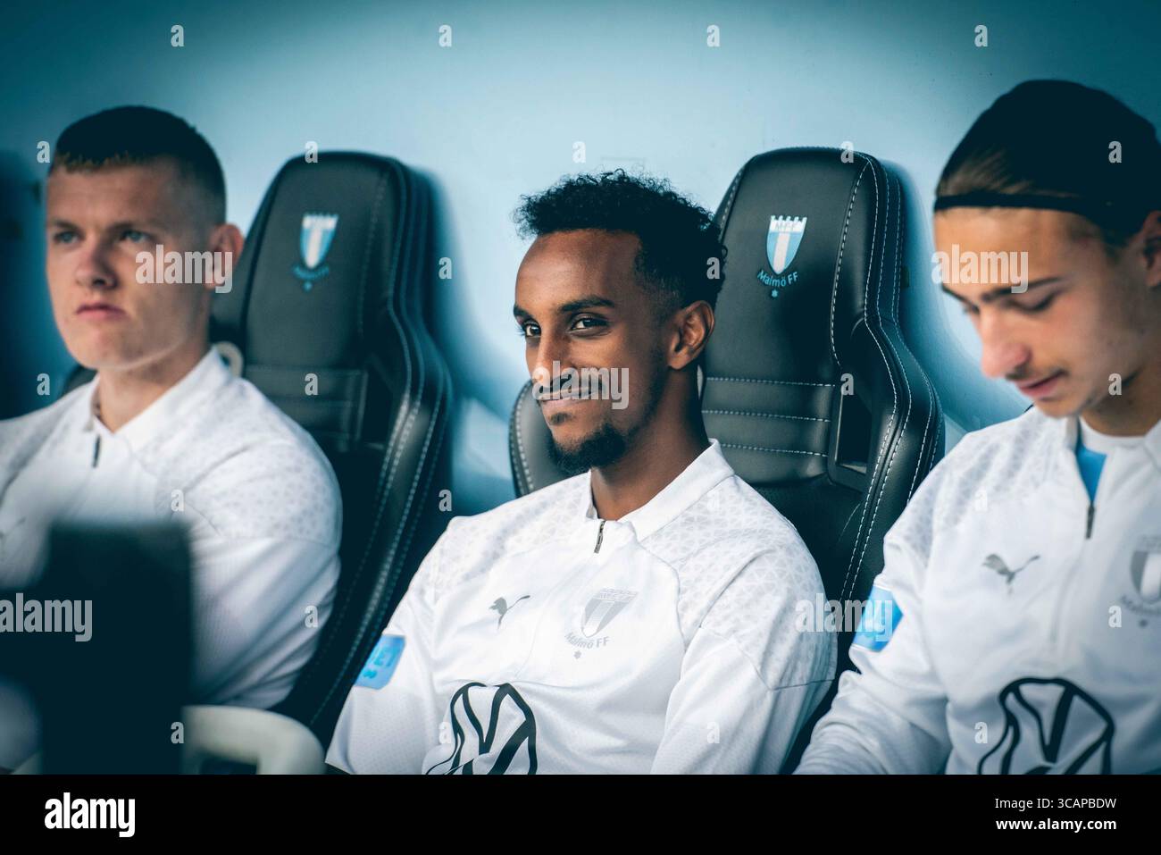 3 settembre 2023, MalmÃ, null, Svezia: Malmoe, Svezia. 3 settembre 2023. Taha Ali del Malmoe FF visto durante l'Allsvenskan match tra Malmoe FF e IFK Gothenburg all'Eleda Stadion di Malmoe. (Immagine di credito: © Gonzales Photo/Gonzales Photo tramite ZUMA Press) Foto Stock