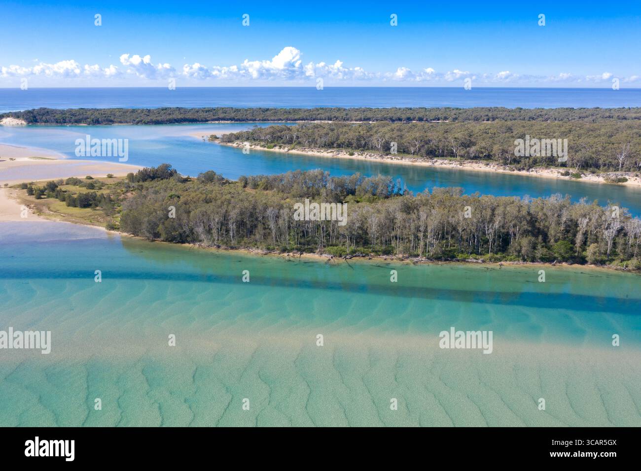 Fiume Nambucca ed estuario Foto Stock