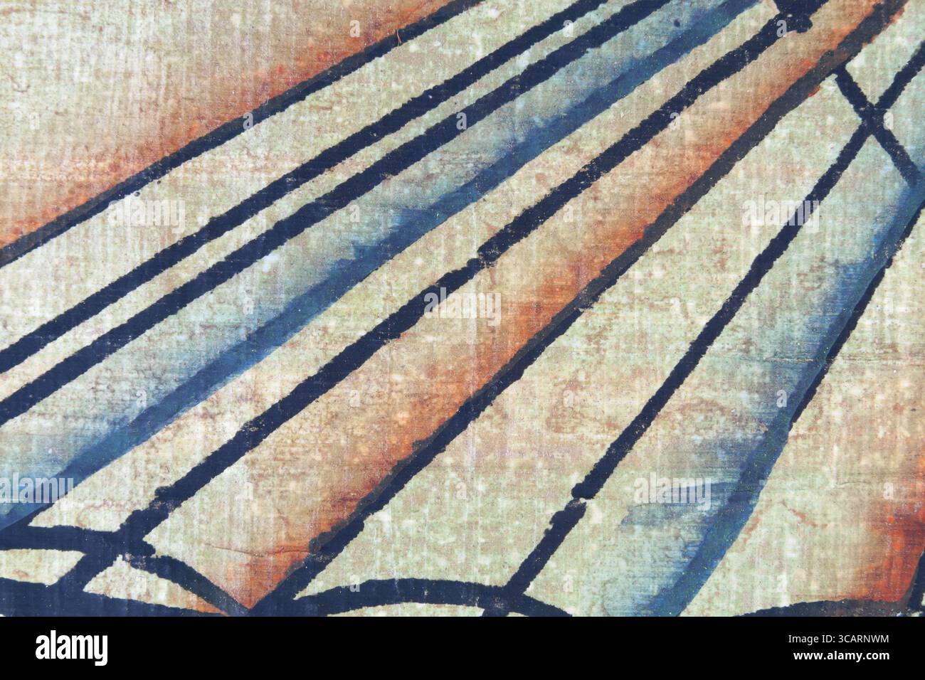 La vecchia texture papiro con sfondo astratto Foto Stock