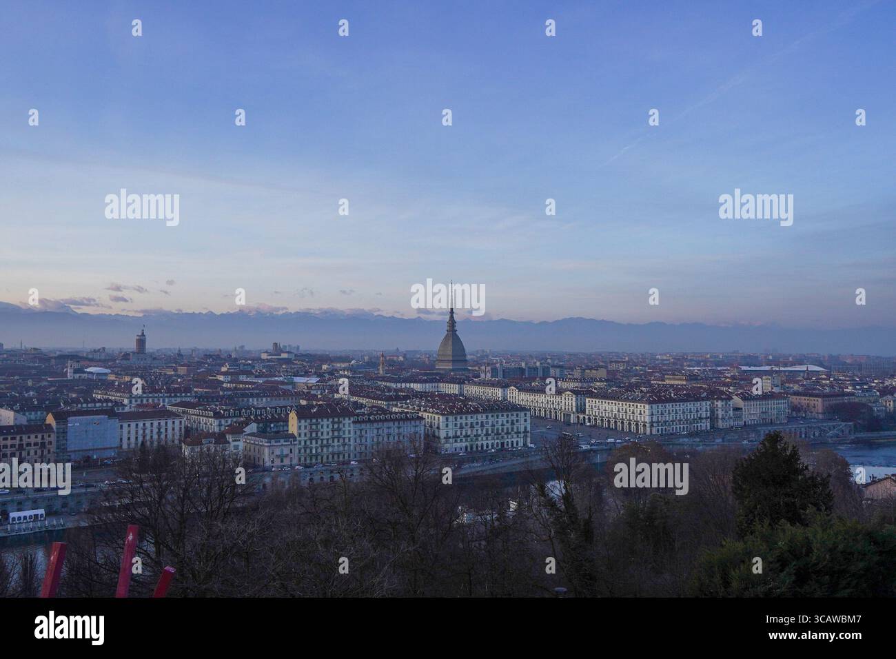Vista sulla città di Torino, Piemonte, Italia settentrionale, Italia Foto Stock