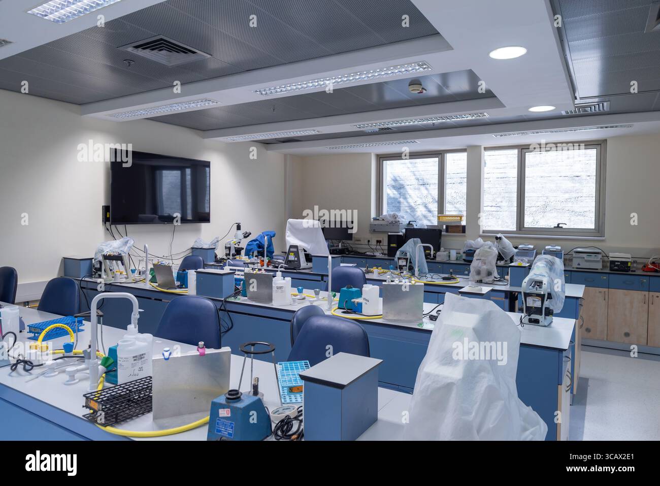 Israele, Haifa - Technion 10 settembre 2024: Laboratorio di insegnamento della facoltà di ingegneria alimentare Foto Stock