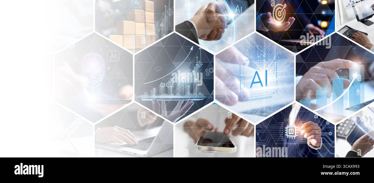 Marketing digitale, analisi dei dati per le prestazioni e creazione di report di approfondimento, obiettivo della strategia e del servizio di marketing digitale attraverso il canale digitale di Foto Stock
