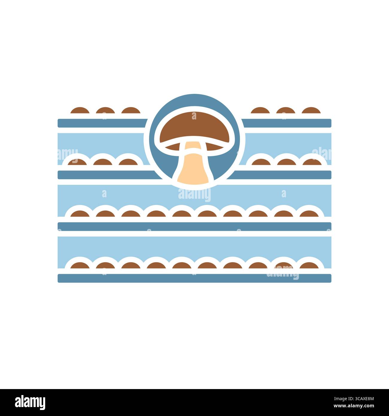 Icona piatta color fungo olandese per progetti digitali e di stampa. Icone di pulizia minime per applicazioni e siti Web. Icone semplici e moderne per UI UX e br Illustrazione Vettoriale