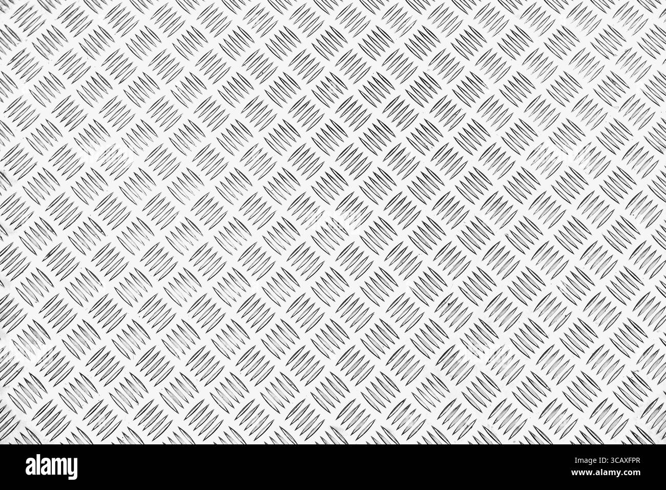 Sullo sfondo di un metallo con ripetitivo patten Foto Stock