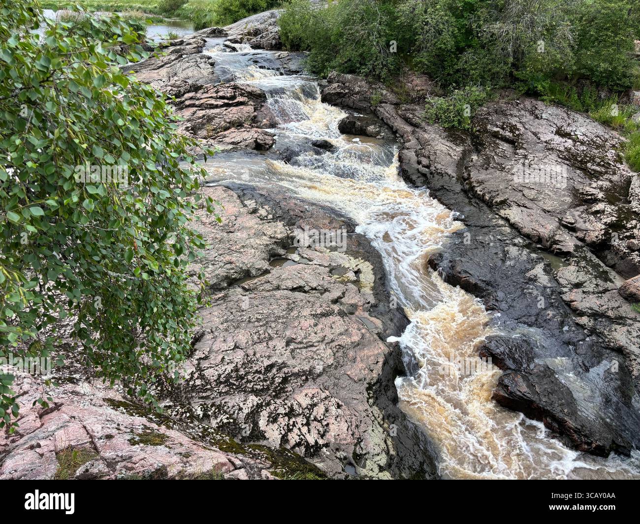 Rapide di Nautelankoski a Turku, Finlandia. Foto Stock