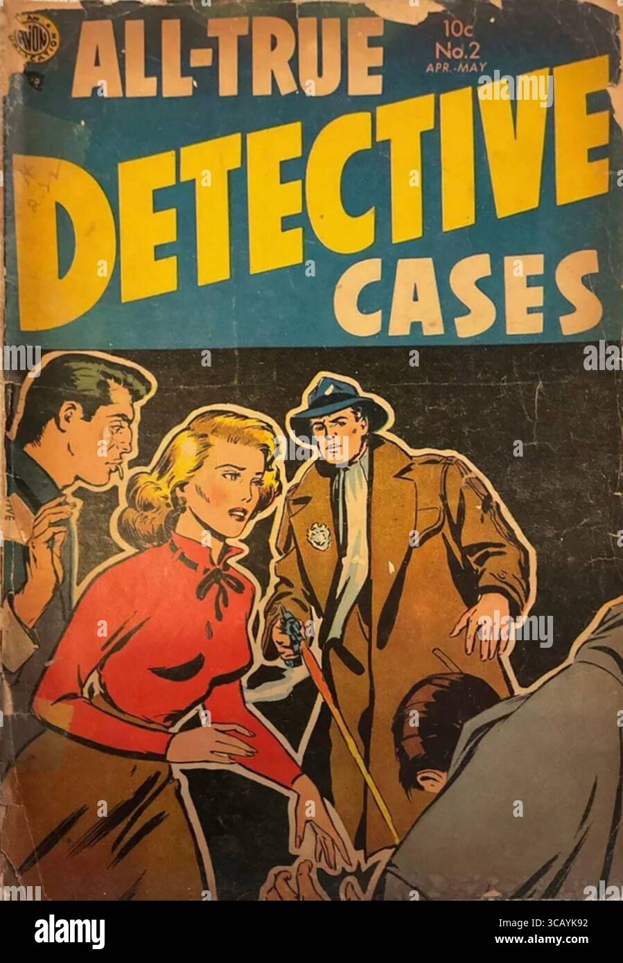 1954 aprile-maggio All-True Detective Cases Comic Book copertina Foto Stock
