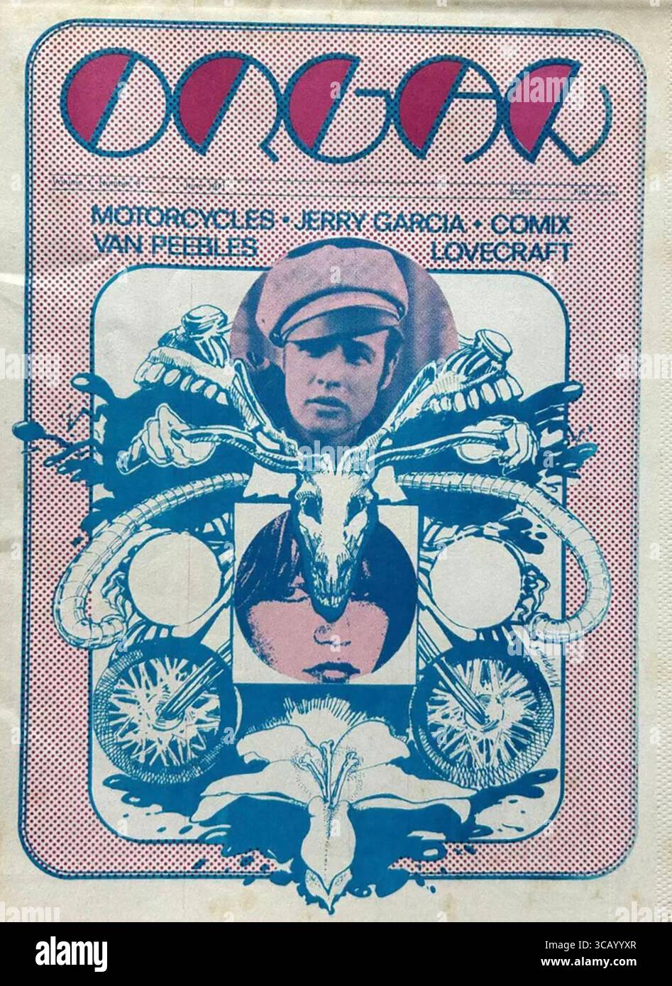 Copertina di Organ Magazine, Vol. 1, No. 8, giugno 1971. Questo numero del giornale underground di breve durata si concentrò su vari argomenti di controcultura Foto Stock