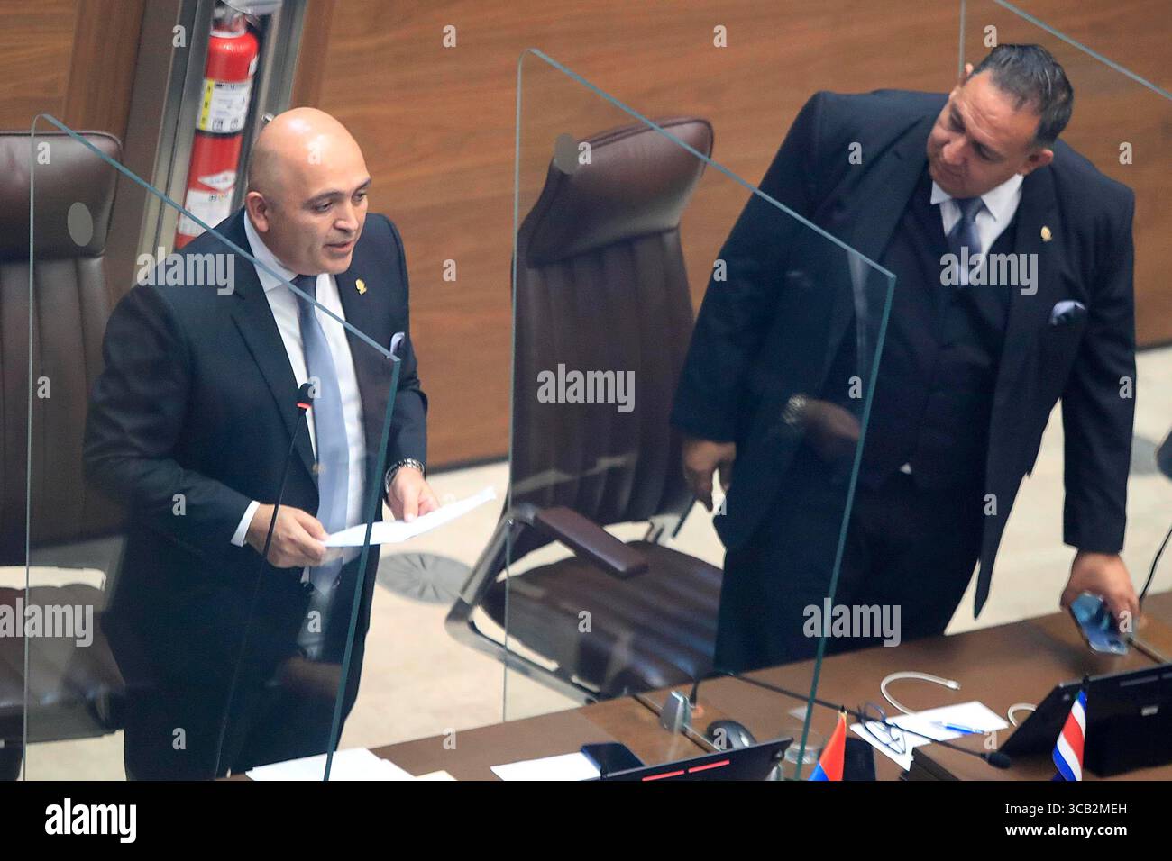 1° maggio 2023: 01/05/2023 Asamblea legislativa. SesiÃÂ³n Solemne Primero de Mayo. ElecciÃÂ³n y cambio de directorio legislativo. (Immagine di credito: © Rafael Pacheco Granados/la Nacion via ZUMA Press) Foto Stock