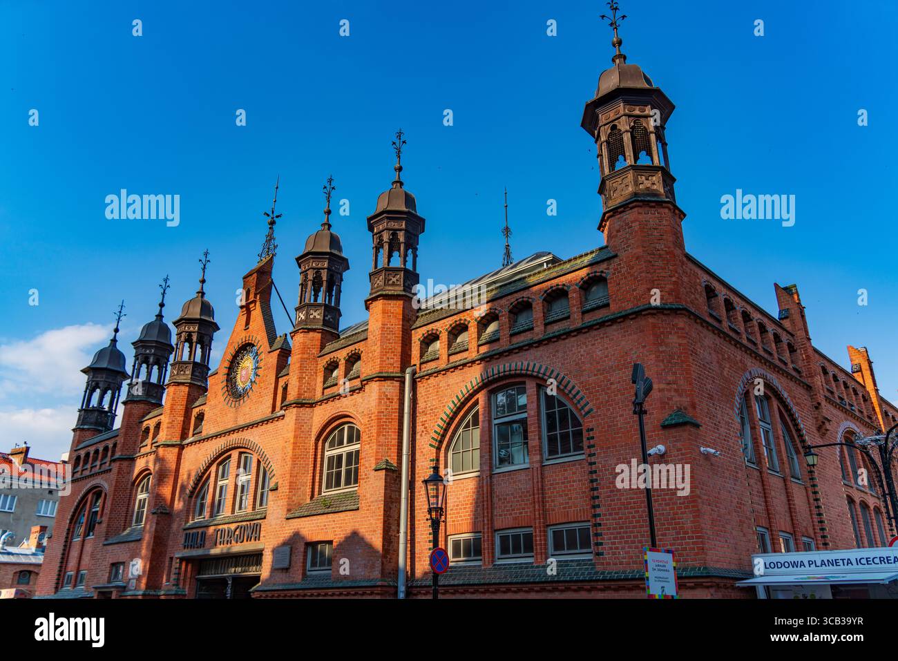 Hala Targowa (mercato coperto) a Danzica, Polonia Foto Stock