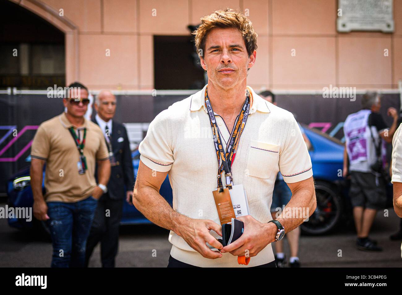 28 maggio 2023, Monte Carlo, Monaco: L'attore James Marsden visto nel paddock di F1 davanti alla gara del Gran Premio di F1 di Monaco. Il 80° Gran Premio di Formula 1 di Monaco ha visto vincere Max Verstappen della Red Bull davanti a Fernando Alonso di Aston Martin e Esteban Ocon di Alpine. Come sempre nel Principato di Monaco, molti eventi si sono svolti anche nel paddock con celebrità dello sport, della musica e del cinema. (Immagine di credito: © Andreja Cencic/SOPA Images via ZUMA Press Wire) Foto Stock