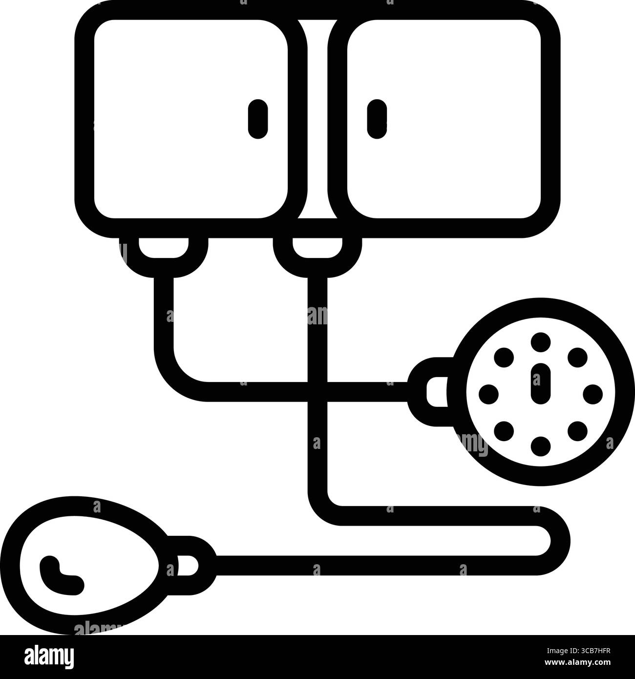 Icona per la misurazione della pressione, pressione Illustrazione Vettoriale