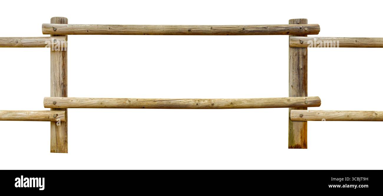 Una recinzione in legno Foto Stock